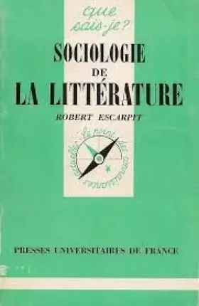Couverture du produit · Sociologie de la littérature
