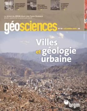Couverture du produit · Villes et Geologie Urbaine N 10