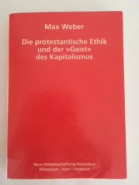 Couverture du produit · Die protestantische Ethik und des Geist des Kapitalismus
