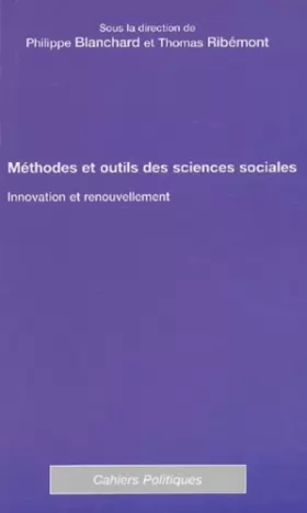 Couverture du produit · Méthodes et outils des sciences sociales. Innovation et renouvellement