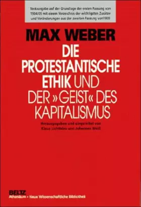 Couverture du produit · Die protestantische Ethik und der' Geist' des Kapitalismus