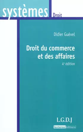 Couverture du produit · Droit du commerce et des affaires