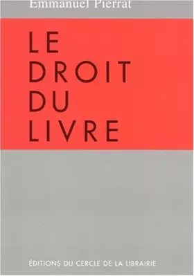 Couverture du produit · Le Droit du livre