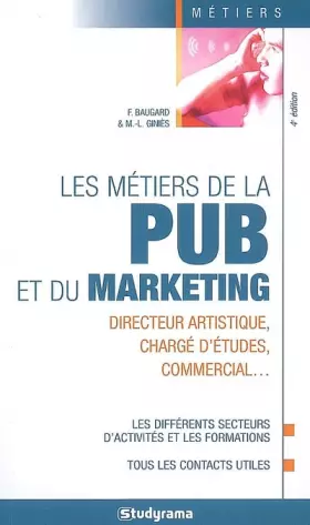 Couverture du produit · Les métiers de la pub et du marketing
