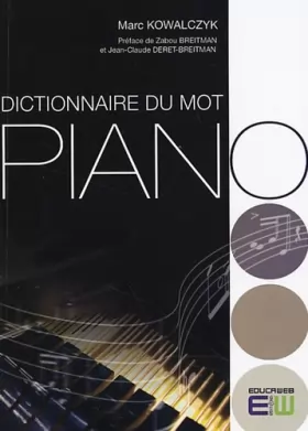 Couverture du produit · Dictionnaire du mot Piano
