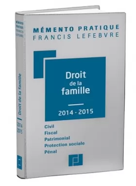Couverture du produit · MEMENTO DROIT DE LA FAMILLE 2014-2015