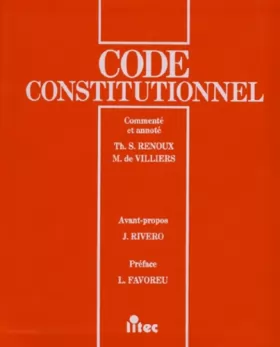 Couverture du produit · Code constitutionnel et parlementaire (ancienne édition)