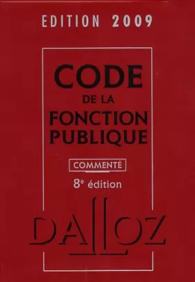 Couverture du produit · Code de la fonction publique