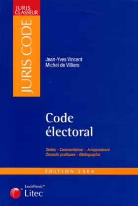 Couverture du produit · Juris classeur, édition 2004 : Code électoral (ancienne édition)