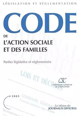 Couverture du produit · Code de l'action sociale et des familles (Les éditions des journaux officiels)