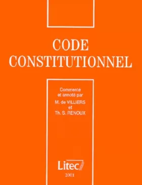 Couverture du produit · Code constitutionnel 2001 (ancienne édition)