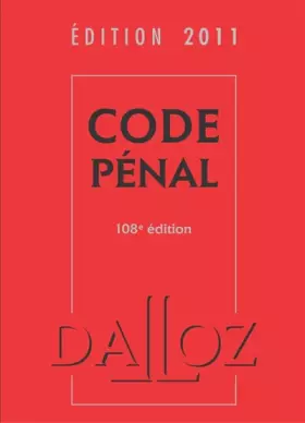 Couverture du produit · Code pénal 2011