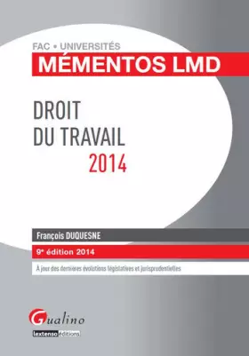 Couverture du produit · Mémentos - Droit du travail