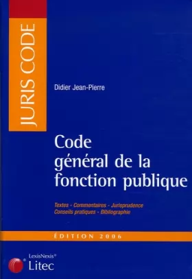 Couverture du produit · Code général de la fonction publique (ancienne édition)