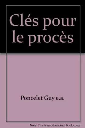 Couverture du produit · Clés pour le procès