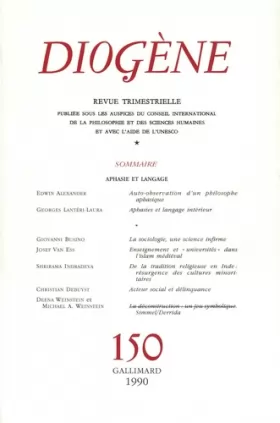 Couverture du produit · Diogène, numéro 150