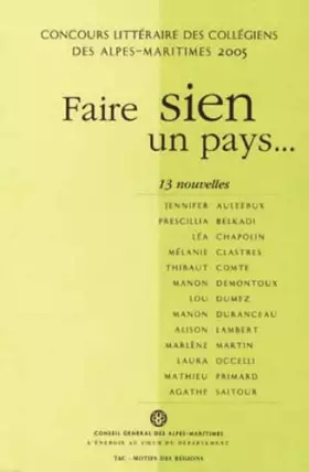 Couverture du produit · Faire Sien un Pays