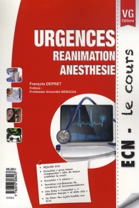 Couverture du produit · Urgences réanimation anesthésie