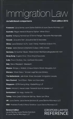 Couverture du produit · Immigration Law: Jurisdictional Comparisons