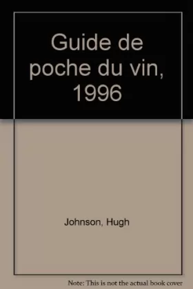 Couverture du produit · Guide de poche du vin, 1996