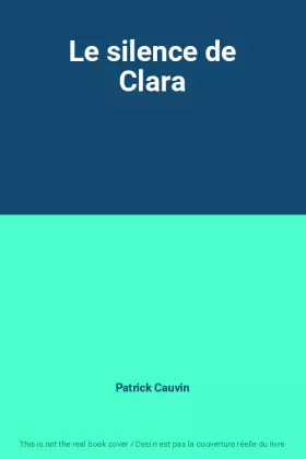 Couverture du produit · Le silence de Clara