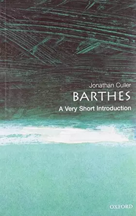 Couverture du produit · Barthes: A Very Short Introduction