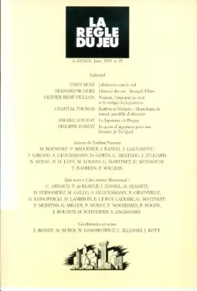 Couverture du produit · La règle du jeu n°15