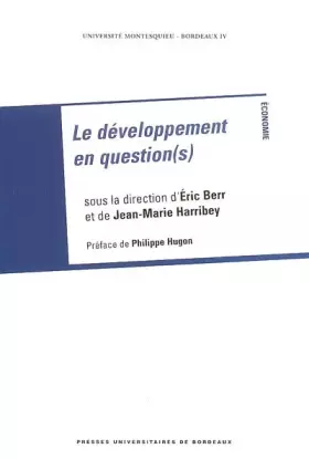 Couverture du produit · Le développement en question(s)