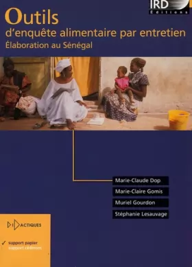 Couverture du produit · Outils d'enquête alimentaire par entretien: Elaboration au Sénégal