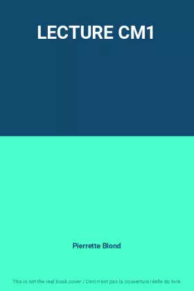 Couverture du produit · LECTURE CM1