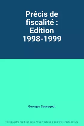 Couverture du produit · Précis de fiscalité : Edition 1998-1999
