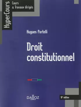 Couverture du produit · Droit constitutionnel - 10e éd.: HyperCours