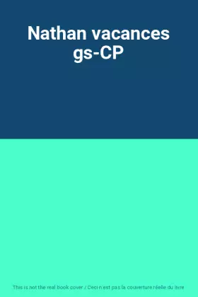Couverture du produit · Nathan vacances gs-CP