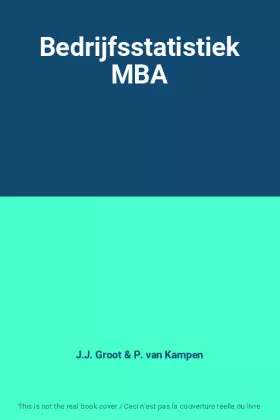 Couverture du produit · Bedrijfsstatistiek MBA
