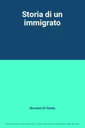Couverture du produit · Storia di un immigrato