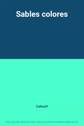 Couverture du produit · Sables colores