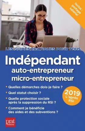 Couverture du produit · Indépendant auto-entrepreneur micro-entrepreneur 2019