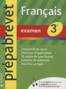 Couverture du produit · Français 3e : Examen