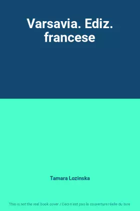 Couverture du produit · Varsavia. Ediz. francese