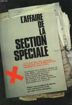 Couverture du produit · L'affaire de la section speciale.