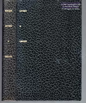 Couverture du produit · Sénèque : Lettres à Lucilius / Portiques n° 92 / Littérature Romaine, antique et Classique