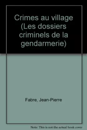 Couverture du produit · Crimes au village                                                                             040396