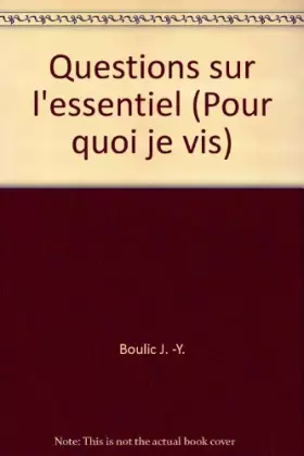 Couverture du produit · Questions sur l'essentiel