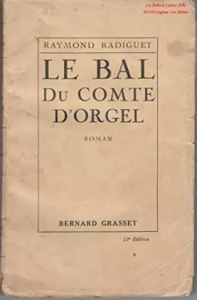 Couverture du produit · Le Bal du Comte D'Orgel / Édition Originale / 1924