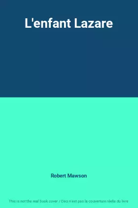 Couverture du produit · L'enfant Lazare