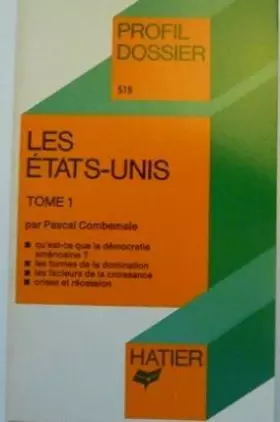 Couverture du produit · Les etats unis tome I