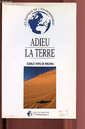 Couverture du produit · ADIEU LA TERRE