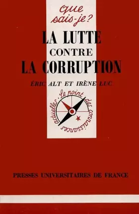 Couverture du produit · La lutte contre la corruption