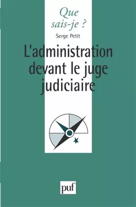 Couverture du produit · Administration devant le juge judiciaire