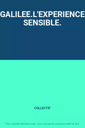 Couverture du produit · GALILEE.L'EXPERIENCE SENSIBLE.